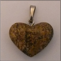 Herz aus Landschafts Jaspis