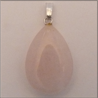 Tropfen Anh�nger aus Rosenquarz